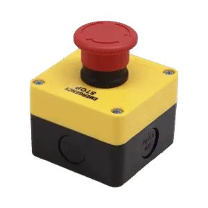 ACCESSPRO XBS-S-T01 Botón de Stop Tipo Enclavado / Para Barreras Vehiculares, Operadores Corredizos y Abatibles.