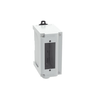 PANDUIT FDPPSIG Panel de Parcheo Modular para Fibra Óptica, de Instalación en Riel DIN Estándar de 35mm, Acepta Una Placa Acopladora FAP, Color Gris