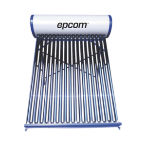 EPCOM STELPWH180 Bóiler Solar de Baja Presión con 18 Tubos de Vacío de Mayor Resistencia y Termotanque Inoxidable de Grado Alimenticio 180 L Resistentes a Granizo de Hasta 25 mm/ l, Incluye Anodo de Magnesio