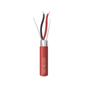 GENESIS 4402-1104 Carrete de Cable 2 x 18 AWG FPLR para Incendio y Evacuación / 305 mts / Resistente a la Luz Solar / Con Blindaje / Uso Interior