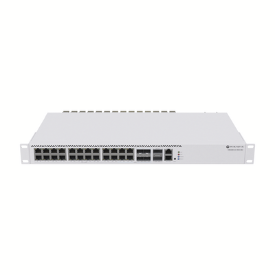 MIKROTIK CRS3264C+20G+2Q+RM Cloud Router Switch, Sistema Operativo Dual 20 Puertos Gigabit Ethernet, 2 Puertos QSFP+ y 4 Puertos 10G SFP+