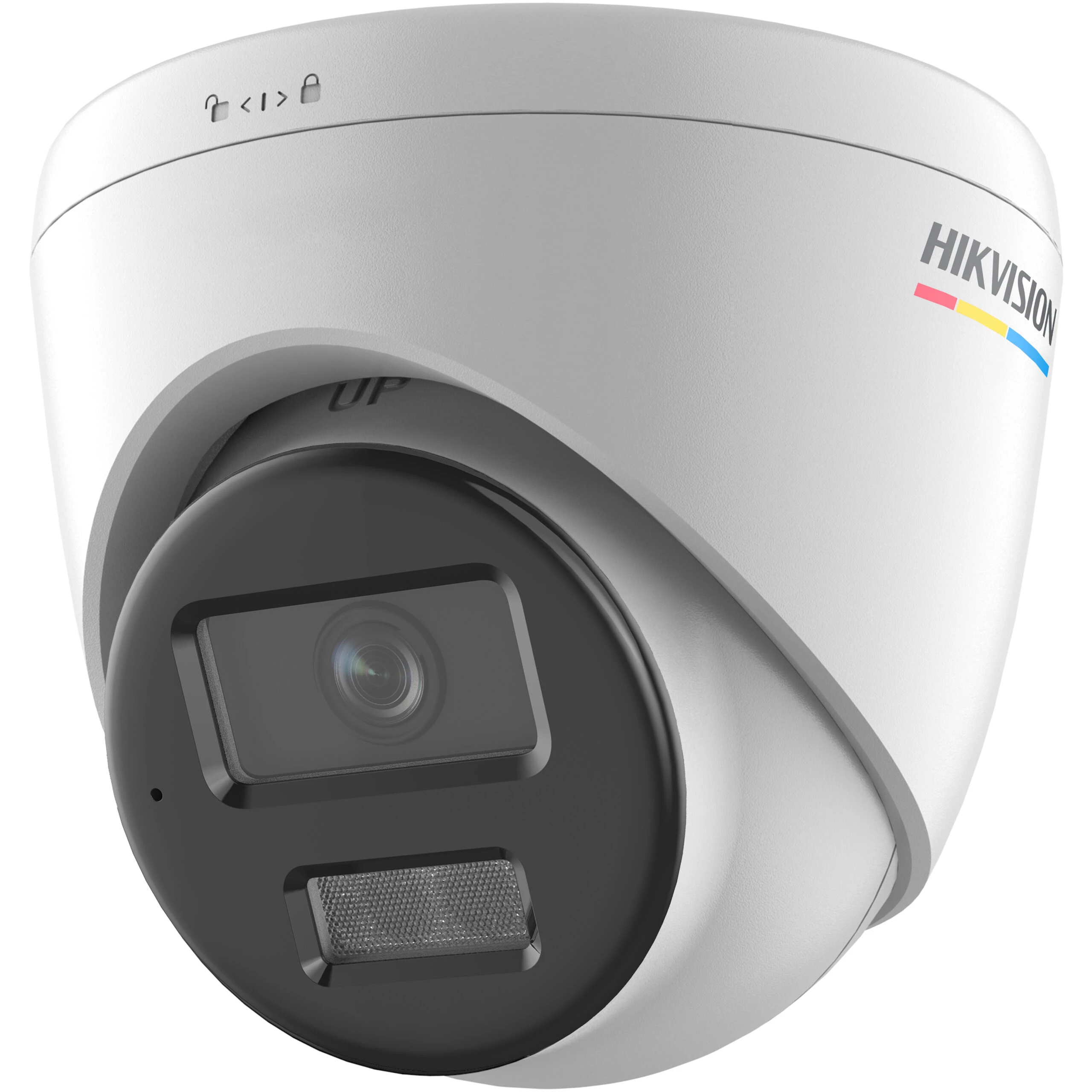 HIKVISION DS-2CD1327G3-LIU Turret IP 2 Megapixel / Lente 2.8 mm / Dual Light + ColorVu 3.0 / 30 mts IR + 30 mts Luz Blanca / Micrófono Integrado / ACUSENSE / Exterior IP67 / WDR / PoE