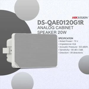 HIKVISION DS-QAE0120G1R Altavoz de Pared | 20 Watts | 70 V / 100V | 8 Ohm | Blanco | Interior | Woofer 5.25′′ - Imagen 3