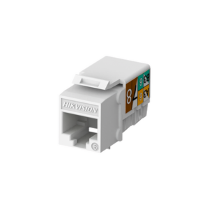 HIKVISION DS-1CK6U90T(WHITE50PCS) Jack hembra Rj45 / Color blanco / Paquete Por 50 Piezas / Keystone / Ponchado 90°
