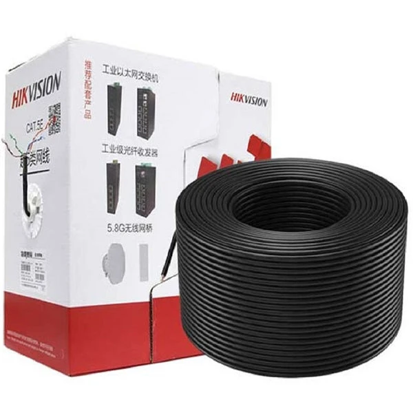 HIKVISION DS1LN5EOUU/EPLUG BOBINA 305M D/CABLE UTP CAT5E PARA EXTERIOR / PLUG EN UN EXTREMO - Imagen 2