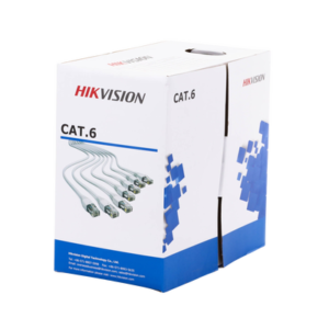 HIKVISION DS-1LN6-UE-W Bobina de Cable de 305 m (1000 ft) Cat 6 / 100% Cobre / Color Blanco / Uso en Interior / PVC