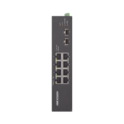 HIKVISION DS-3T0510HP-E/HS Switch Industrial Gigabit PoE+ / No Administrable / 6 puertos 10/100/1000 Mbps PoE+ (30W) + 2 puertos 10/100/1000 PoE++(60W) / 2 puertos SFP / 110 Watts