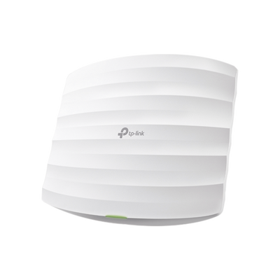 TP-LINK EAP110 Punto de Acceso Omada / 802.11 b/g/n (2.4 GHz) / Hasta 300 Mbps / Alimentación PoE 24V pasivo / Para montaje en techo / Soporta hasta 50 clientes.