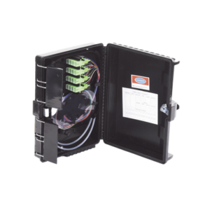 LINKEDPRO BY EPCOM LP-FAT16 Caja NAP (Network Access Point) Cierre de Empalme para 24 fusiones de fibra óptica, Interior/Exterior, con 16 acopladores SC/APC y splitter 1x16, IP65