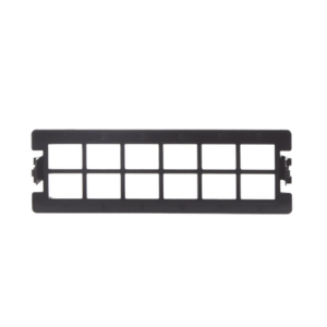 LINKEDPRO BY EPCOM LP-FO-D12 Placa acopladora vacía para Distribuidor de Fibra Óptica LP-ODF-8024, acepta 12 acopladores SC simplex o 12 acopladores LC Duplex, color negro