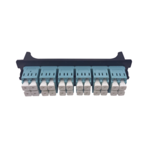 LINKEDPRO BY EPCOM LP-FO-LC-D12-MM Placa acopladora para Distribuidor de Fibra Óptica LP-ODF-8024, incluye 12 acopladores LC Duplex Para fibra Multimodo