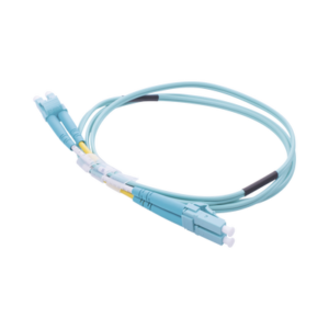 LINKEDPRO BY EPCOM LP-FOM3-LCLC-R01 Jumper de Fibra Óptica Multimodo OM3 50/125 LC-LC OFNR (Riser), 2.0 mm, Dúplex, Aqua, 1 metro
