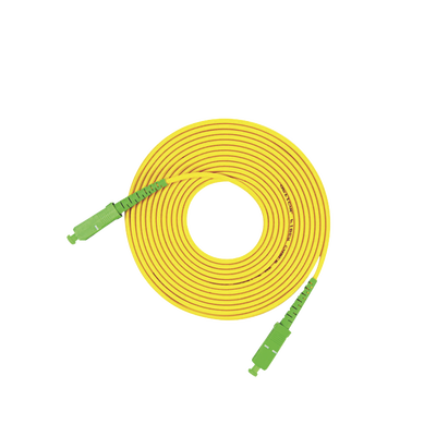 LINKEDPRO BY EPCOM LP-FO-SCA-SCA-03 Jumper de Fibra Óptica Monomodo SC/APC-SC/APC Simplex, color amarillo, 3 metros