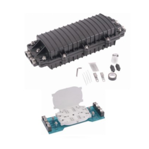 LINKEDPRO BY EPCOM LP-FOSCH96-2 Caja de Distribución de Fibra Óptica Horizontal, hasta 96 empalmes, Exterior IP68