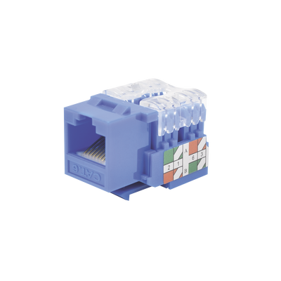 LINKEDPRO BY EPCOM LP-KJ-601-BU Módulo Jack 110 Cat6, Keystone para faceplate - Color Azul