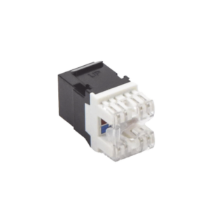 LINKEDPRO BY EPCOM LP-KJ-649-BK Módulo Jack Keystone Cat6 con terminación en ángulo 180 º Color Negro