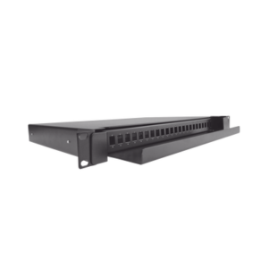 LINKEDPRO BY EPCOM LP-ODF-8002 Distribuidor de Fibra Óptica deslizable, vacío, 19in, acepta 24 adaptadores "LC Duplex" o "LC Simplex" o 24 "SC" Simplex, 1U