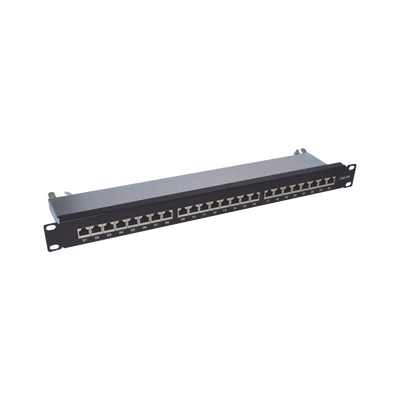 LINKEDPRO BY EPCOM LP-PP-CS-6A-24P Panel de parcheo de impacto (110) blindado de 24 puertos Cat6A
