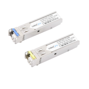 LINKEDPRO BY EPCOM LP-SFP-BD-1G-40 Transceptores Bidireccionales SFP (Mini-Gbic) / Monomodo / 1.25 Gbps de velocidad / Conector LC / Hasta 40 km de Distancia / 2 Piezas
