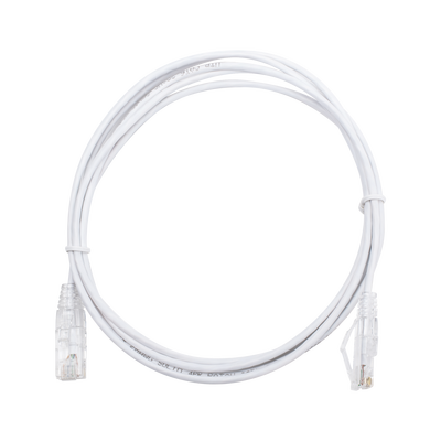 LINKEDPRO BY EPCOM LP-UT6-200-WH28 Cable de Parcheo Slim UTP Cat6 - 2 m Blanco Diámetro Reducido (28 AWG)