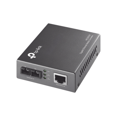 TP-LINK MC200CM Convertidor Multimedia Multi-modo, 1 puerto RJ45 1000 Mbps, conector de fibra SC, hasta 500 M