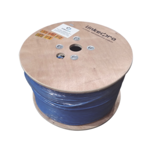 LINKEDPRO BY EPCOM PRO-CAT-6-PLUS/1000M Bobina de 1000 Metros Cable Cat6+ CALIBRE 23 ALTO DESEMPEÑO, ETL,UL, con garantía de por vida, color azul, super flexible, de 1000 metros, para aplicaciones de CCTV, video HD, y redes de datos.