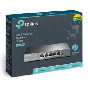 TP-LINK TL-R470T ROUTER BALANCEADOR D/CARGA MULTI-WAN FAST ETHERNET 1 PTO LAN 1 PTO WAN 3 PTOS AUTO CONFIG LAN/WAN 10000 SC