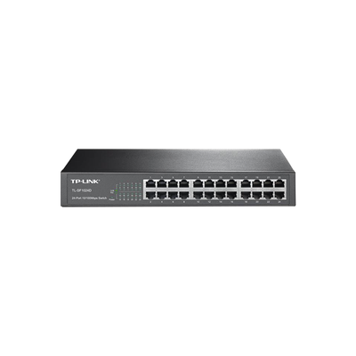TP-LINK TL-SF1024D Switch no administrable de 24 puertos 10/100 Mbps para escritorio/rack