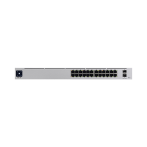 UBIQUITI USW-PRO-24-POE UniFi Switch USW-Pro-24-POE Gen2, Capa 3 de 24 puertos PoE 802.3at/bt + 2 puertos 1/10G SFP+, 400W, pantalla informativa
