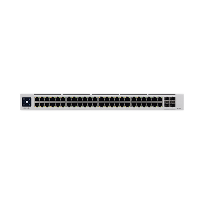UBIQUITI USW-PRO-48-POE UniFi Switch USW-Pro-48-POE Gen2, Capa 3 de 48 puertos PoE 802.3at/bt + 4 puertos 1/10G SFP+, 600W, pantalla informativa