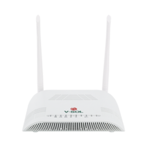 V-SOL V2802-GW ONU Dual G/EPON con Wi-Fi en 2.4 GHz + 1 puerto LAN Gigabit + 1 puerto LAN Fast Ethernet, hasta 300 Mbps vía inalámbrico