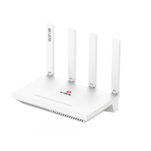 V-SOL V2804-AX15-R ONU GPON/EPON con Wi-Fi 6 AX1500 / Wi-Fi Doble banda 2.4 y 5 GHz / 4 Puertos Gigabit / Puerto PON SC/UPC, Hasta 1500 Mbps con Antena plegable de 180°
