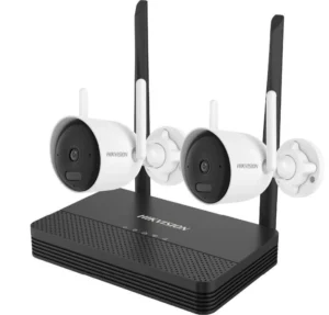 HIKVISION DS-J142I(STD)/NKS422WBH KIT 2 Cámaras Bala 2 Megapíxeles