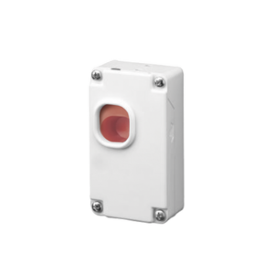 HONEYWELL 270R Botón de Emergencia para Paneles de Alarma de Intrusión / Cubierta Plástica / Conexión a 2 hilos / Compatible con cualquier panel de alarma cableado