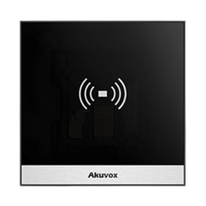 AKUVOX A01 Terminal de Control de Acceso Inteligente, Compacto y Elegante para 1 Puerta / Lector Prox 125 kHz / MIFARE 13.56MHz / Teclado / 20,000 Usuarios / Gestión WEB