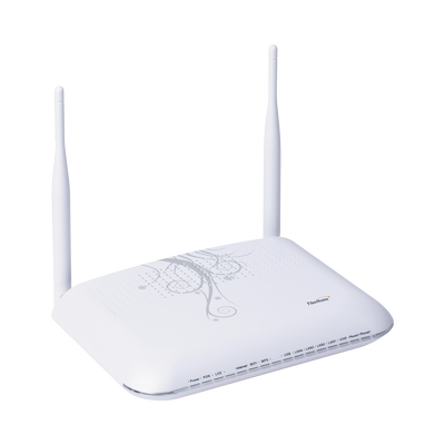 FIBERHOME AN5506-04-FS ONU GPON, WiFi 2.4 GHz, MIMO 2X2, 4 Puertos Gigabit Ethernet, conector SC/UPC
