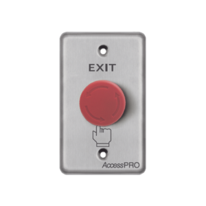 ACCESSPRO APBSEMC Botón de Paro de Emergencia / Salida de Emergencia en Color Rojo / Tipo enclavado