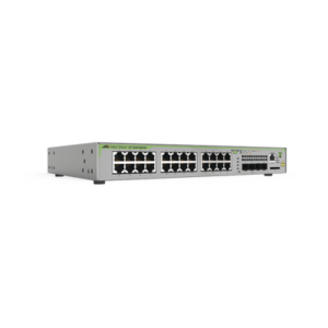ALLIED TELESIS AT-GS970M/28PS-10 Switch PoE+ Administrable CentreCOM GS970M, Capa 3 de 24 Puertos 10/100/1000 Mbps + 4 SFP Gigabit, 370 W