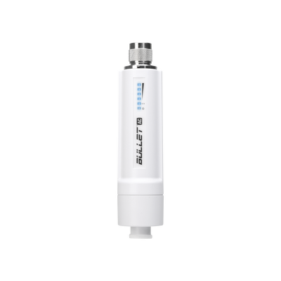 UBIQUITI B-DB-AC Radio Doble Banda Bullet airMAX AC hasta 160 Mbps en 2.4 GHz (2412-2472 MHz) o 300 Mbps en 5 GHz (5150-5875 MHz)