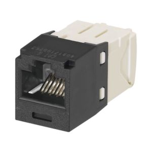 PANDUIT CJ688TGBL Conector Jack RJ45 Estilo TG, Mini-Com, Categoría 6, de 8 posiciones y 8 cables, Color Negro