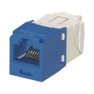 PANDUIT CJ688TGBU Conector Jack RJ45 Estilo TG, Mini-Com, Categoría 6, de 8 posiciones y 8 cables, Color Azul
