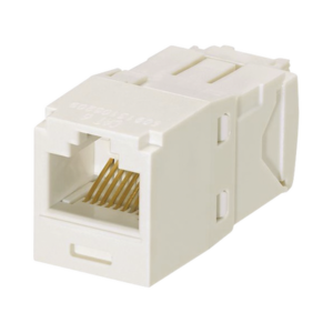 PANDUIT CJ688TGIW Conector Jack RJ45 Estilo TG, Mini-Com, Categoría 6, de 8 posiciones y 8 cables, Color Blanco Mate