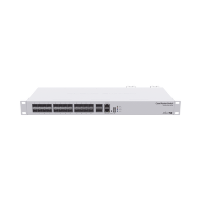 MIKROTIK CRS326-24S+2Q+RM Cloud Router Switch, Sistema Operativo Dual 24 Puertos 10G SFP+, 2 Puertos 40G QSFP+