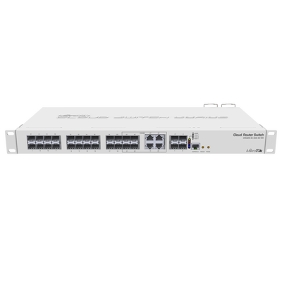 MIKROTIK CRS328-4C-20S-4S+RM (CRS328-4C-20S-4S+RM) Cloud Router Switch Administrable L3, 4 puertos combo TP/SFP, 20 Puertos SFP, 4 Puertos SFP+