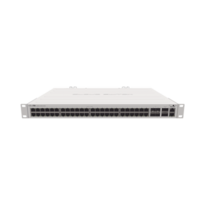 MIKROTIK CRS354-48G-4S+2Q+RM (CRS354-48G-4S+2Q+RM) Cloud Router Switch 48 puertos Gigabit Ethernet, 4 puertos SFP+ 10G, 2 puertos QSFP+ 40G, Montaje en Rack