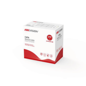 HIKVISION DS1LN6OUTPEPLUG BOBINA DE CABLE UTP / 305 MTS / CAT 6 / PE / EXTERIOR / COLOR NEGRO / PLUG EN UN EXTREMO