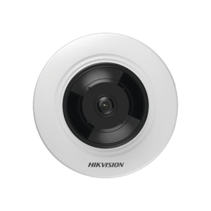HIKVISION DS-2CD2955G0-ISU Mini Fisheye IP 5 Megapixel / Panorámica 180° / Microfono Integrado / 8 mts IR / Uso en Interior / PoE / Múltiples Vistas por iVMS-4200 / Alarmas I/O / Micro SD