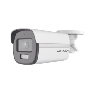 HIKVISION DS-2CE12KF0T-FS Cámara Bala ColorVu 3K / 2.8mm / Audio Integrado / Luz Blanca 40 m / IP67 / TVI-AHD-CVI-CVBS / Micrófono Incorporado / Metal
