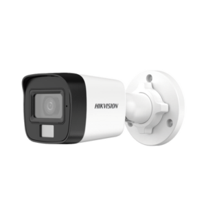 HIKVISION DS2CE16D0TLPFS Bala TurboHD 2 Megapíxeles Híbrida B/N - Color VU / IR 25 MTS / Lente 2.8 mm / Luz Blanca 20 mts / Exterior IP67 / Microfono Interconstruido / dWDR