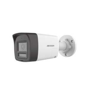 HIKVISION DS-2CE16D0T-LTS Bala TURBOHD 2 Megapixel (1080p) / Lente 2.8 mm / Dual Light (30 mts IR EXIR + 20 mts Luz Blanca) / Micrófono Integrado / Gran Angular 101° / Exterior IP67 / 4 Tecnologías